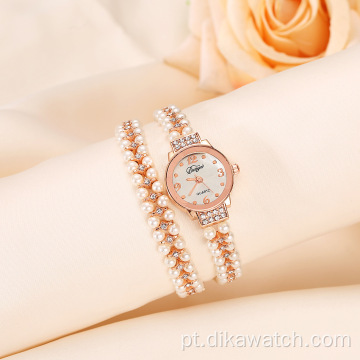 Conjunto de relógios de venda quente para mulheres charme pequeno relógio de quartzo conjunto de pulseira para mulheres presente de casamento para esposa relógios quadrados